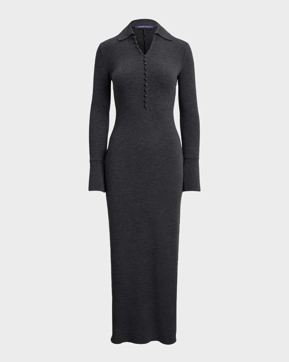 Amberley Melange Midi Polo Shirtdress